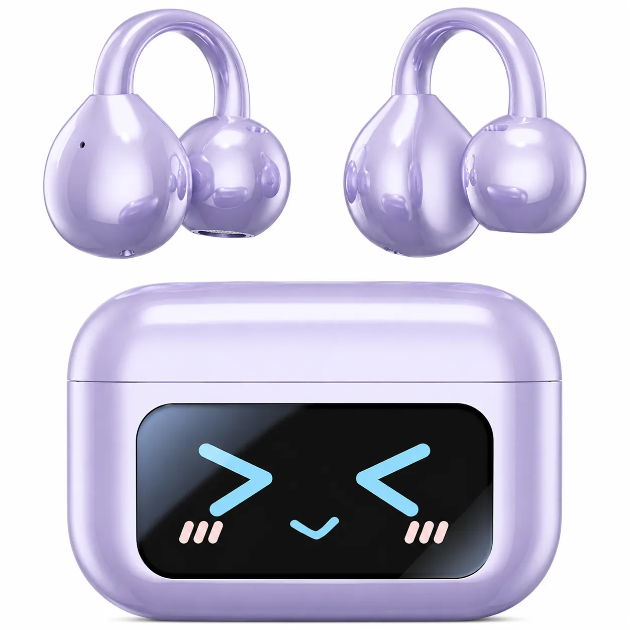 Smart LCD Touch Screen Wireless Bluetooth Earbuds with Charging Case